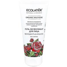 Гель-Эксфолиант для лица ECOLATIER Organic Wild Rose, 100мл EСОlatier