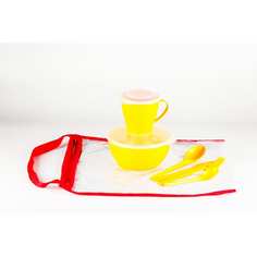 Походный набор посуды solaris на 1 персону жёлтый s1105