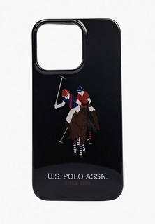 Чехол для iPhone U.S. Polo Assn. 13 Pro TPU Logo Big horse Hard Black