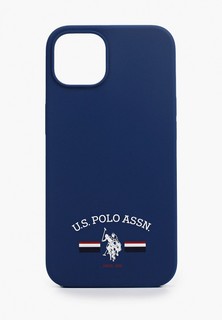 Чехол для iPhone U.S. Polo Assn. 13 Liquid silicone Flag logo Hard Navy