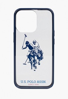 Чехол для iPhone U.S. Polo Assn. 13 Pro PC/TPU Horse logo Hard Transparent/Navy