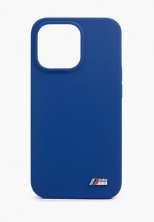 Чехол для iPhone BMW 13 Pro, M-Collection Liquid silicone Hard Blue