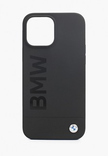 Чехол для iPhone BMW 13 Pro Max, Signature Liquid silicone Laser logo Hard Black