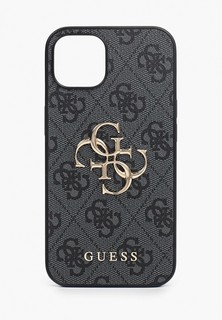 Чехол для iPhone Guess 13, PU 4G Big metal logo Hard Grey