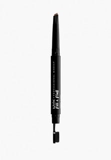 Карандаш для бровей Nyx Professional Makeup Fill & Fluff Eyebrow Pomade Pencil, оттенок 01, Auburn, 0,2 г