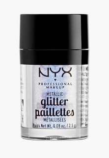 Хайлайтер Nyx Professional Makeup Metallic Glitter Глиттер, оттенок 05, Lumi-Lite, 2,5 г
