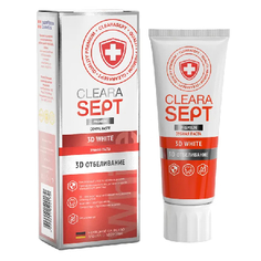 ClearaSept, Зубная паста 3D White, 75 мл