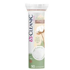 Cleanic, Ватные диски Naturals Organic Cotton, 90 шт.