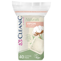 Cleanic, Ватные диски Naturals Virgin Cotton, 40 шт.