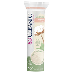 Cleanic, Ватные диски Naturals Virgin Cotton, 100 шт.