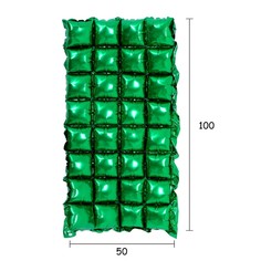 Панно фольгированное 50 х 100 см, 4 ряда, цвет зелёный Страна Карнавалия