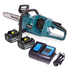 Цепная пила Makita DUC353Z, аккумуляторная, 18В, 3Ач, с двумя аккумуляторами [duc353zpromo1]