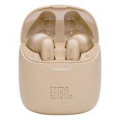 Гарнитура JBL Tune 225TWS, Bluetooth, вкладыши, золотистый [jblt225twsgld]