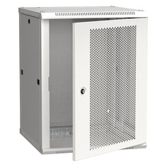 Шкаф коммутационный ITK Linea W (LWR3-15U66-PF) настенный 15U 600x450мм пер.дв.перфор. 90кг серый 50