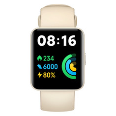 Смарт-часы Xiaomi Redmi Watch 2 Lite GL, 1.55", бежевый / бежевый [bhr5439gl]