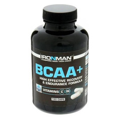 Комплекс BCAA IRONMAN +, капсулы, 150шт, без вкуса