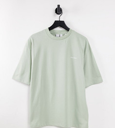 Зеленая oversized-футболка из органического хлопка с логотипом COLLUSION Unisex-Зеленый цвет