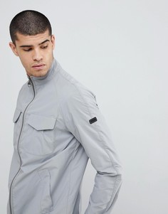 Серая куртка на молнии Barbour International-Серый