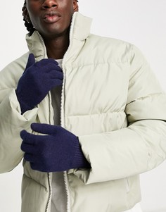 Темно-синие перчатки для сенсорных гаджетов ASOS DESIGN-Темно-синий