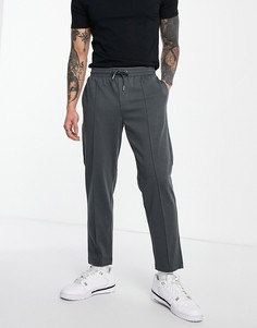 Узкие джоггеры серого цвета с защипами от комплекта Only & Sons-Серый