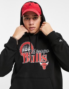 Худи черного цвета с принтом New Era-Черный