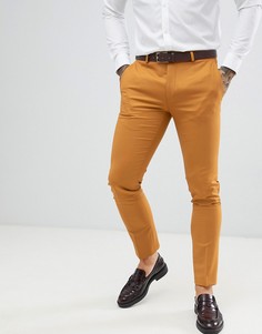Супероблегающие брюки горчичного цвета Twisted Tailor-Медный