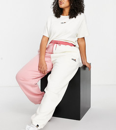 Розовые джоггеры в стиле колор-блок ellesse plus-Розовый цвет