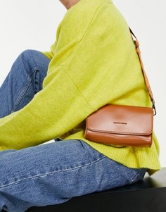 Светло-коричневая сумка-конверт через плечо Claudia Canova-Коричневый цвет