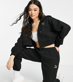 Черные oversized-джоггеры со складками Puma – эксклюзивно для ASOS-Черный цвет