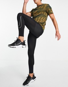 Черные тайтсы Nike Pro Training-Черный цвет