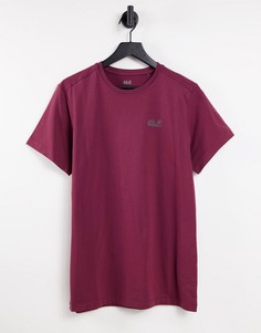 Красная футболка Jack Wolfskin Essential-Красный