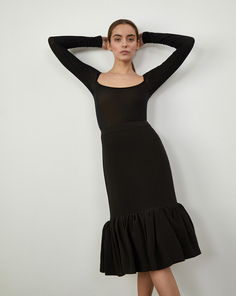 Юбка миди с воланом 12 Storeez