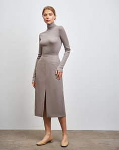 Юбка миди с разрезом спереди 12 Storeez