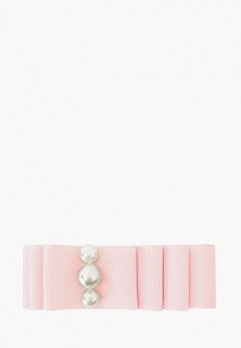 Заколка Milledeux Layered Bow, средняя, коллекция Pearl Grasgrain, светло-розовая
