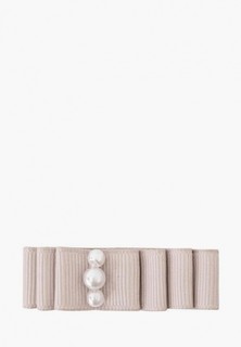 Заколка Milledeux Layered Bow, маленькая, коллекция Pearl Grasgrain, бежевая