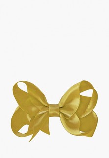 Заколка Milledeux Boutique Bow, средняя, коллекция Satin, горчичная