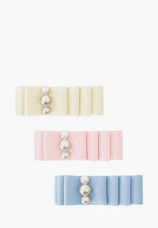 Заколки 3 шт. Milledeux коллекция Pearl Grosgrain, айвори, светло-розовый и небесно-голубой