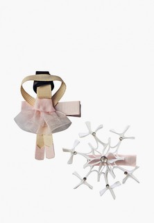 Заколки 2 шт. Milledeux Балерина и снежинка, коллекция Fairytale Christmas, светло-розовый