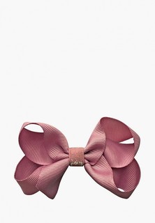 Заколка Milledeux Boutique Bow, средняя, коллекция Colored Glitter, кварцевый розовый