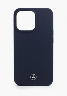 Чехол для iPhone Mercedes-Benz 13 Pro, Liquid silicone Hard Blue