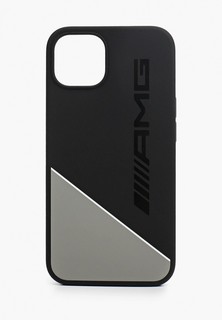 Чехол для iPhone Mercedes-Benz 13 Liquid silicone Two tones White line Hard Grey