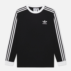 Мужской лонгслив adidas Originals LS Adicolor Classics 3-Stripes, цвет чёрный