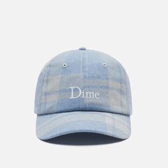 Кепка Dime Dime Classic Logo Plaid, цвет голубой