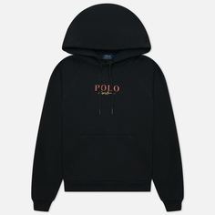 Женская толстовка Polo Ralph Lauren Iconic Logo And Signature Hoodie, цвет чёрный