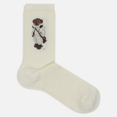 Носки Polo Ralph Lauren Creamy Polo Bear Single Crew, цвет белый