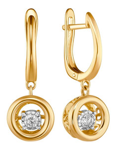Золотые серьги Серьги MIUZ Diamonds E01-PL-34554-Y