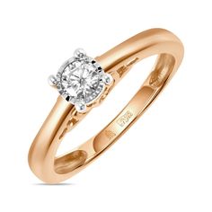 Золотые кольца Кольца MIUZ Diamonds R01-PL-33917-R