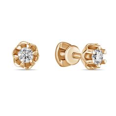 Золотые серьги Серьги MIUZ Diamonds E01-SOL30-025-G2-R