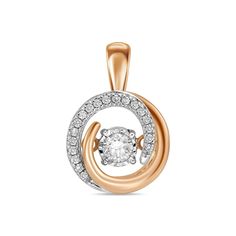 Золотые кулоны, подвески, медальоны Кулоны, подвески, медальоны MIUZ Diamonds P01-33655-R