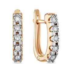 Золотые серьги Серьги MIUZ Diamonds E01-PL-33894-R